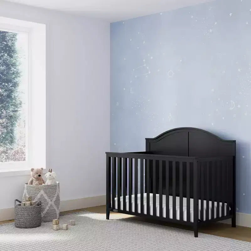 5-in-1 Convertible Crib - GREENGUARD Gold Certified, Adjustable Mattress Height