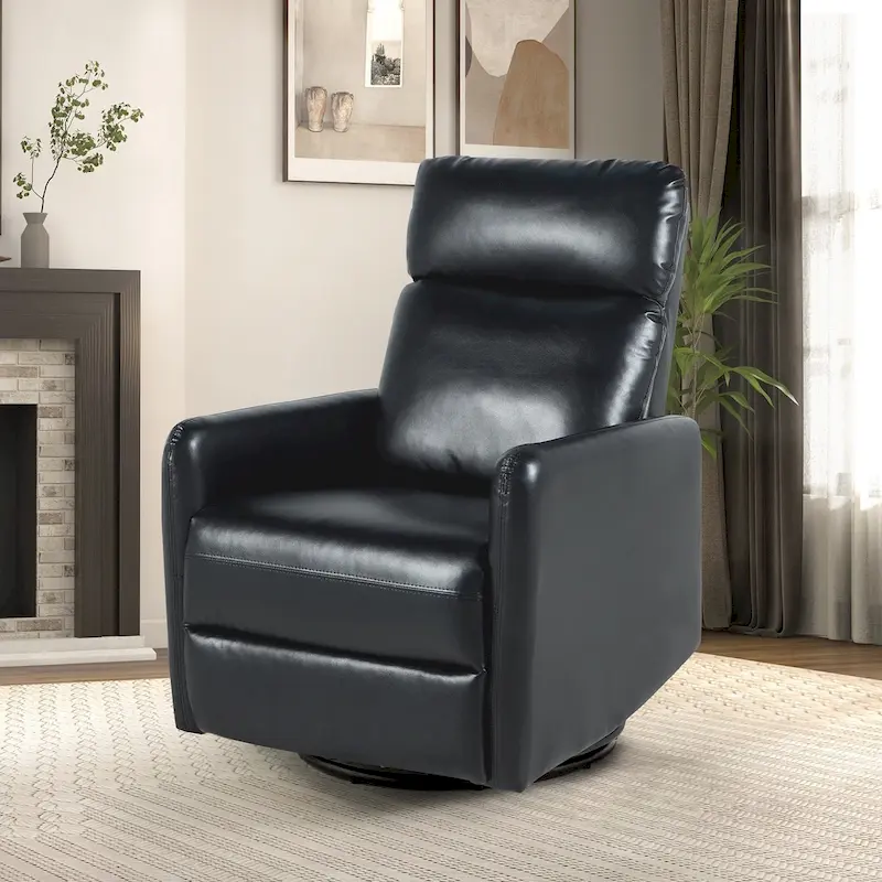 Lyle Manual Swivel Recliner with Metal Base