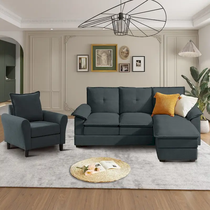 82.28 L Shaped 3 Pieces Living Room Sets