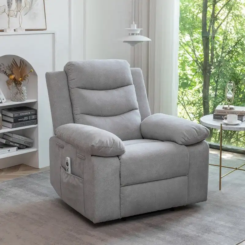 GEITIN Power Recliner with Adjustable Massage Function and Heating System