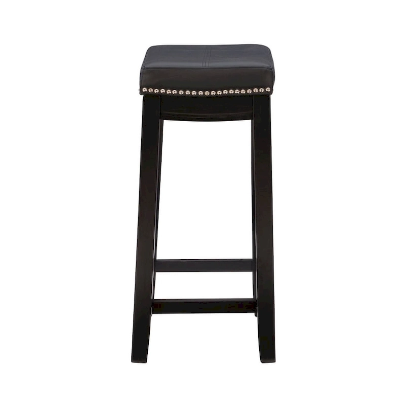 Linon Willamette Faux Leather Bar Stool (Set of 2) - Counter Height