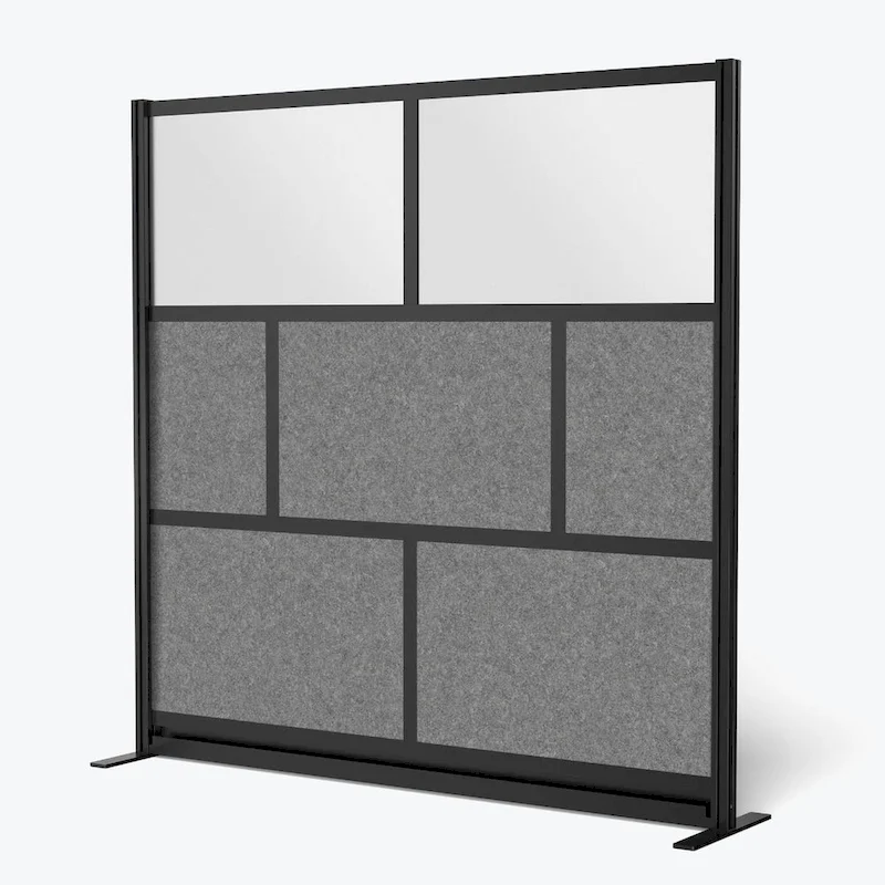 Modular Wall Room Divider System - Black Frame - 70 x 70 Starter Wall