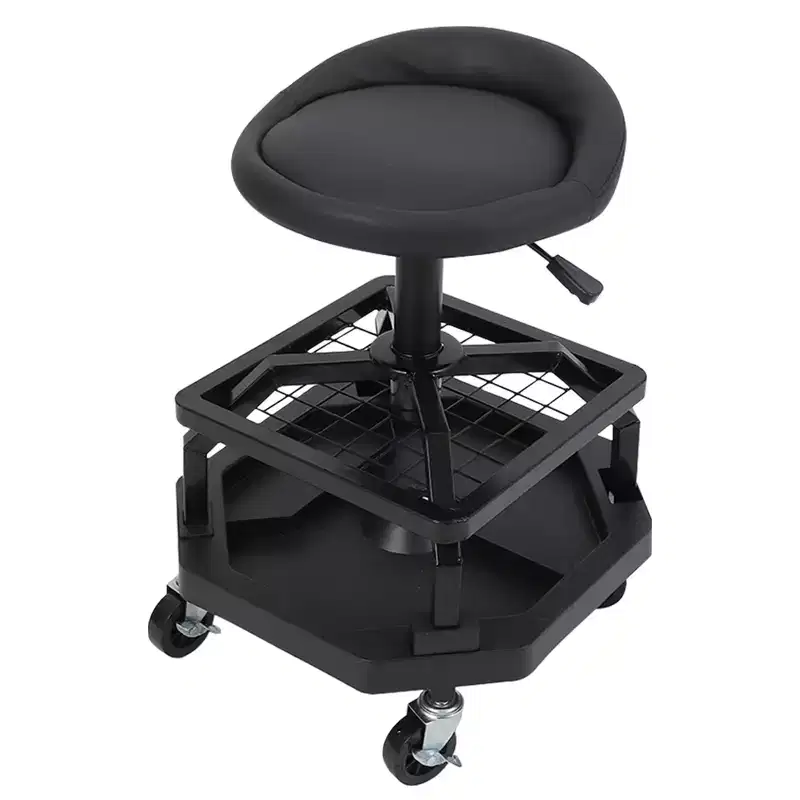 COZONY Rolling Mechanic Stool, 300 Lbs Capacity Heavy Duty Garage Seat with Wheels for Auto Repair Shop