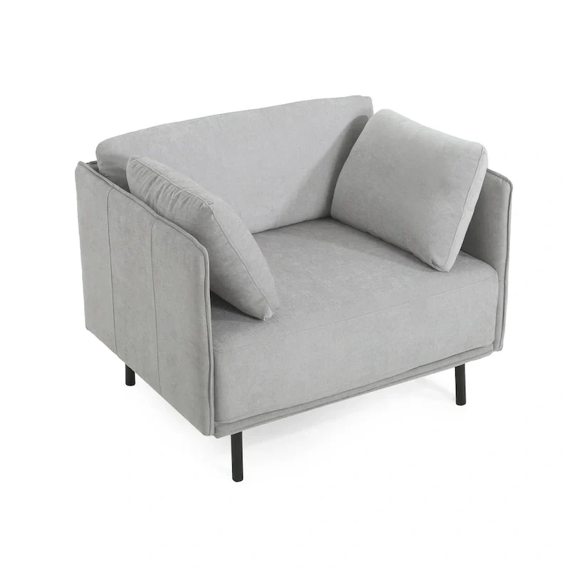 Daphne Faux Leather Lounge Chair by Christopher Knight Home