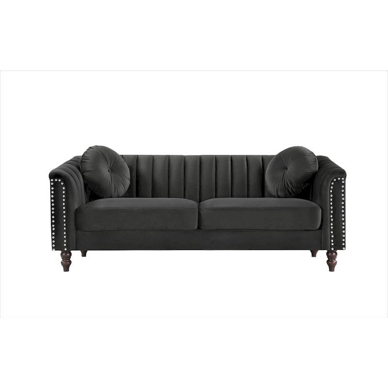 Hills Tufted Back Nailhead 2PCS Living Room set