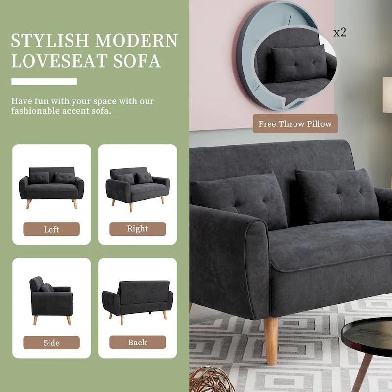 Futzca 47 Modern Loveseat Sofa