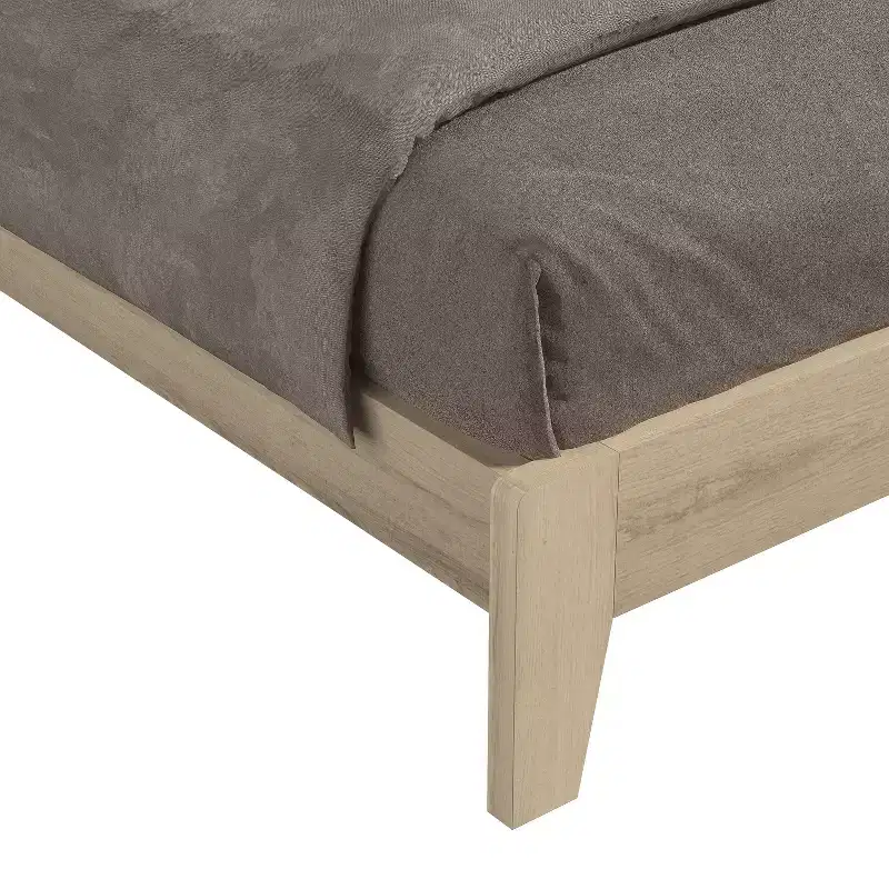 King Abby Serene Bed with Headboard Oslo Oak