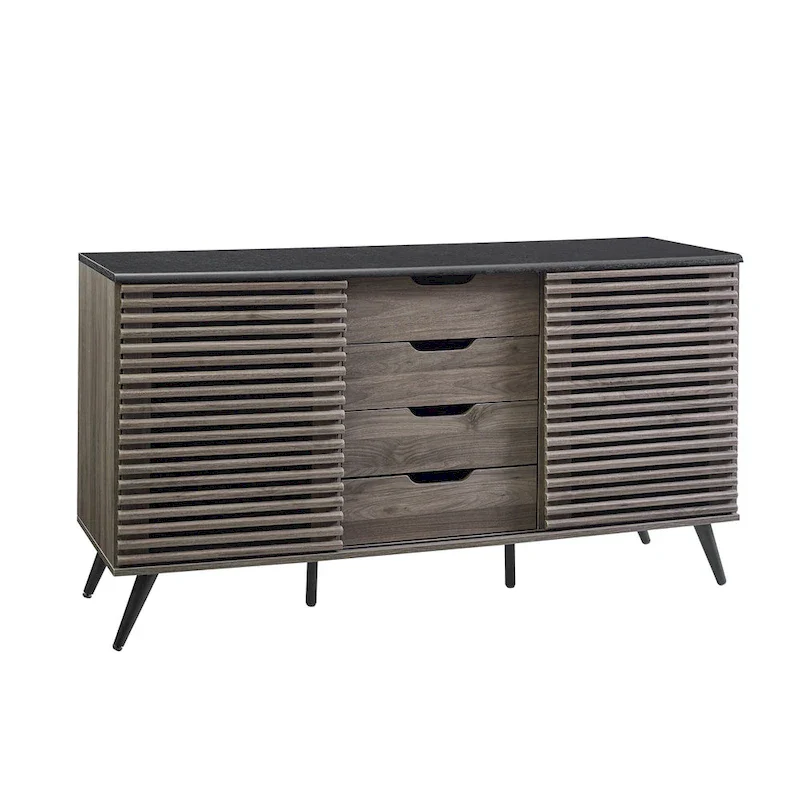 Sliding Slat Door Buffet