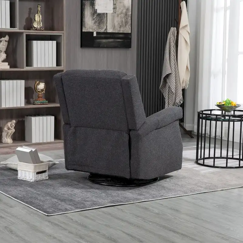 Swivel Manual Recliner Chair 360 Degree Leisure Arm Chair, Nursery Rocking Chairs