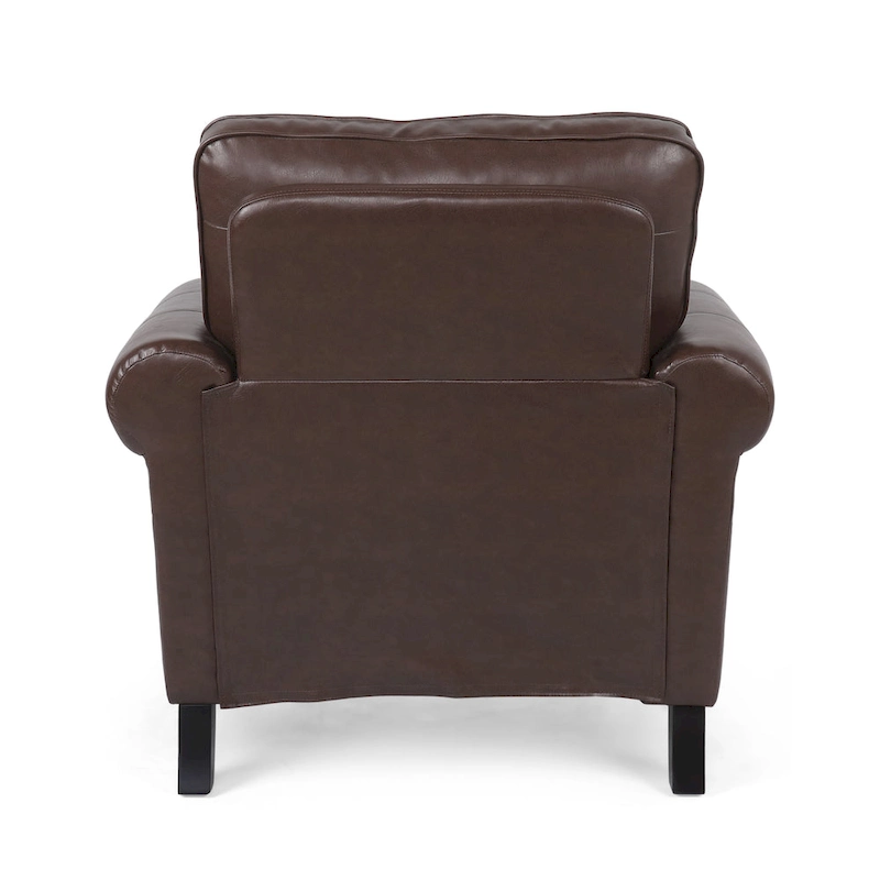 Dowd Faux Leather 3 Piece Club Chair and Sofa Set by Christopher Knight Home
