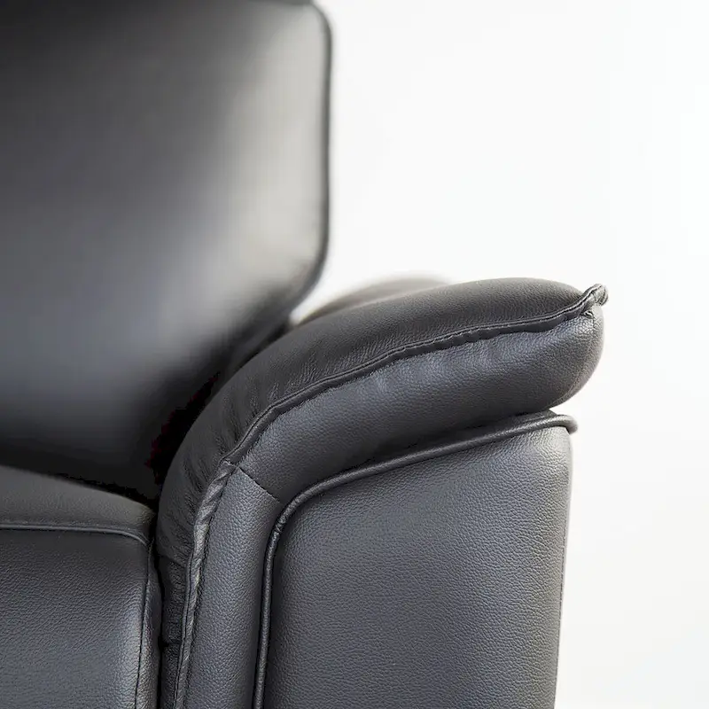 Furniture of America Marty Modern Leather Match Manual Recliner