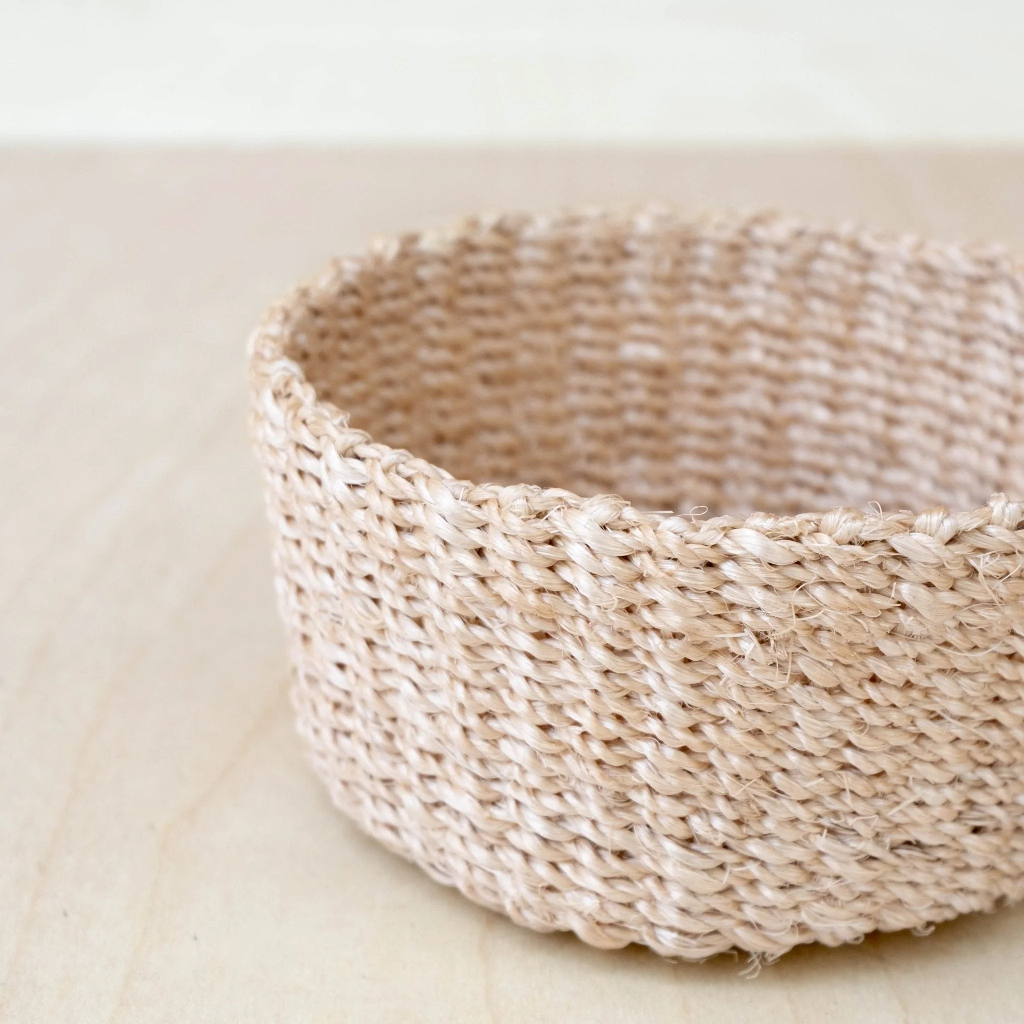 Natural Mini Trinket Basket - Small Round Tray