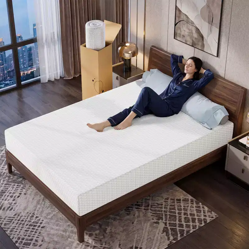 EHMKNP 12 inch Queen Sizes Mattress for Adult Teenager Single, Cooling Memory Foam Mattress,Removable Washable Cover, Medium Firm