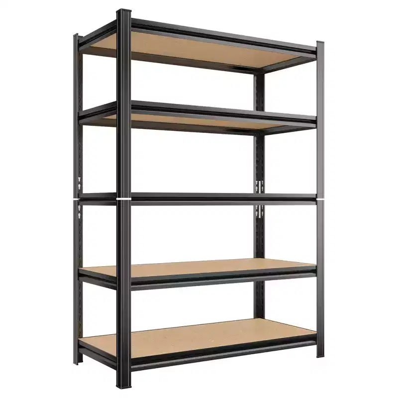 5 Tier Modular Storage Rack,500 lbs/shelf Capacity Can Be 2 Separate Units Storage Shelf