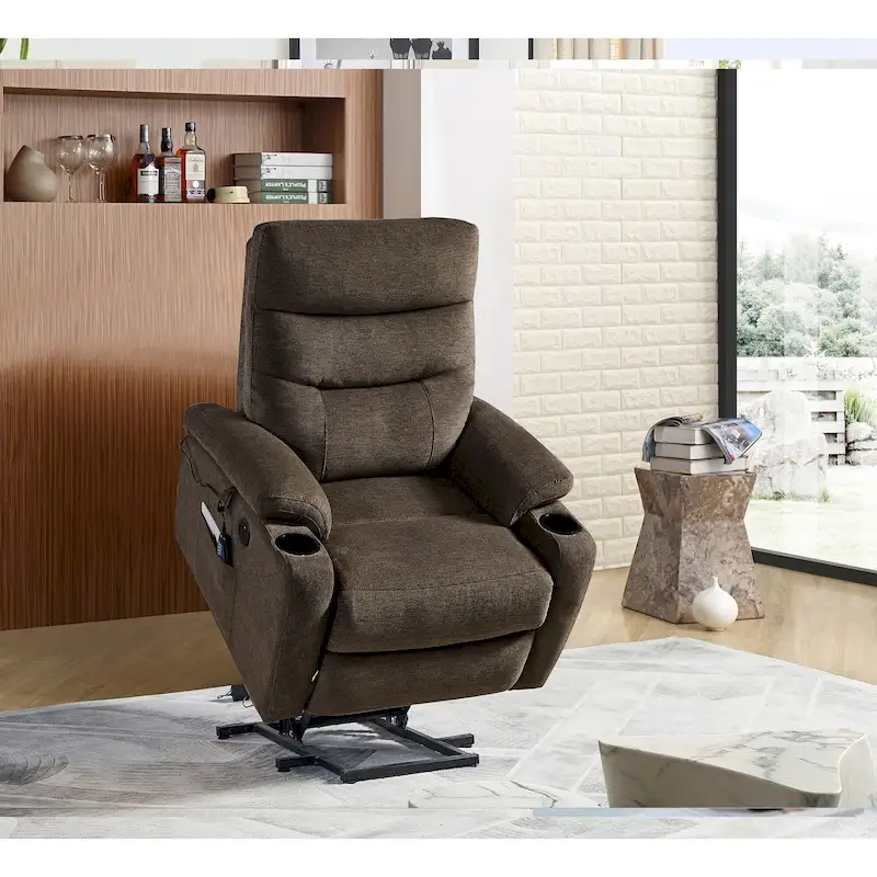Christopher Knight Home - Liyasi Electric Power Lift Recliner with Massage, Heat, and Convenient Features