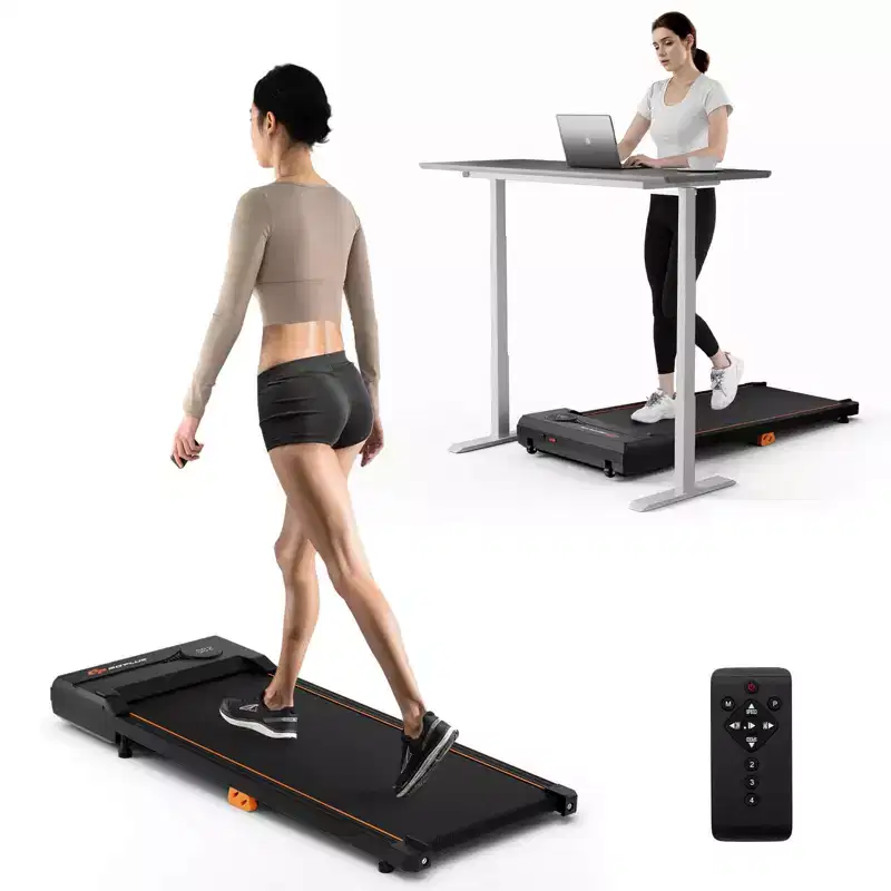 Costway 2.5HP Under Desk Treadmill with Remote Control LED Display 12 Preset Programs