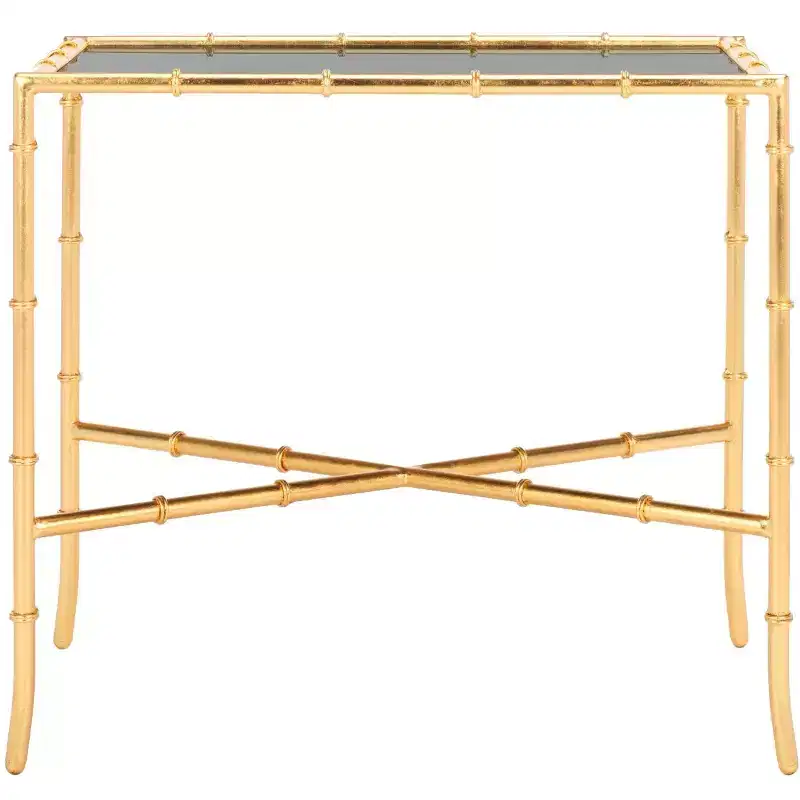 Chandler Accent Table - FOX2513 - Gold/Glass - Safavieh Couture