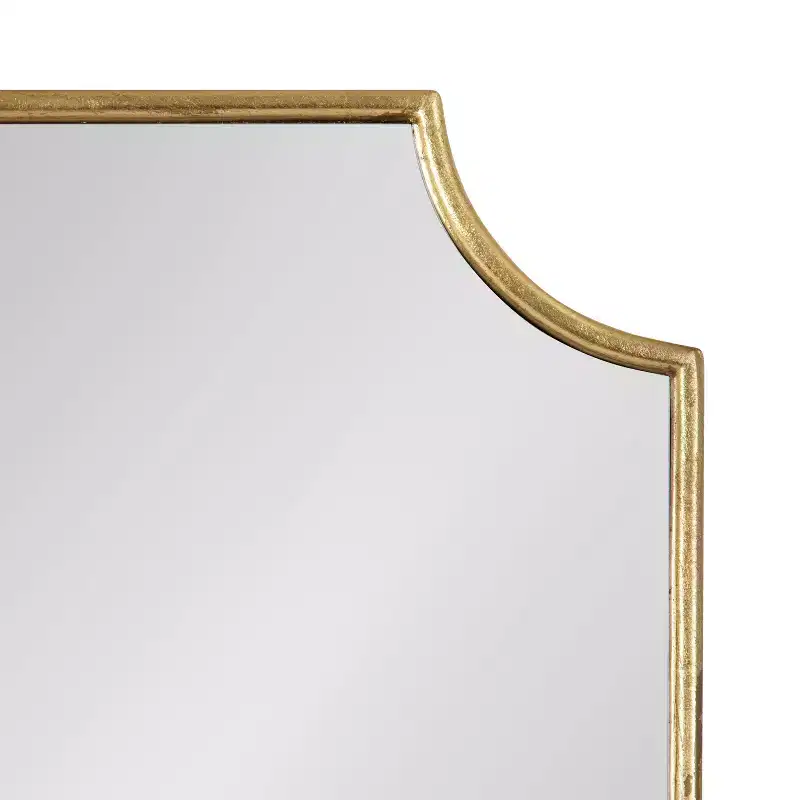 Scalloped MDF Scallop Mirror, 22x30, Gold