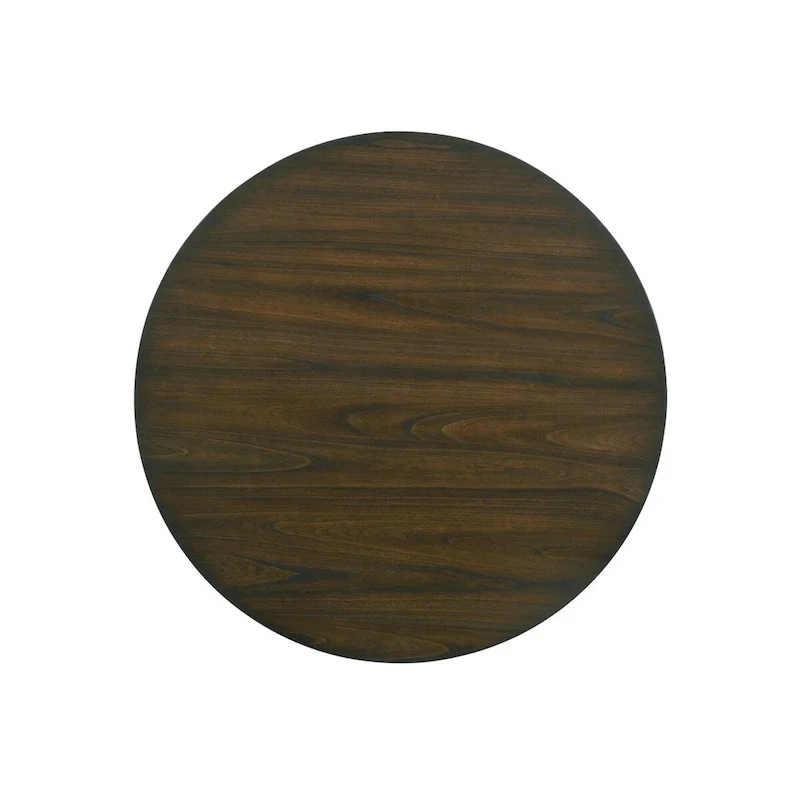Furniture of America Derry Antique White & Dark Oak 47-inch Round Dining Table