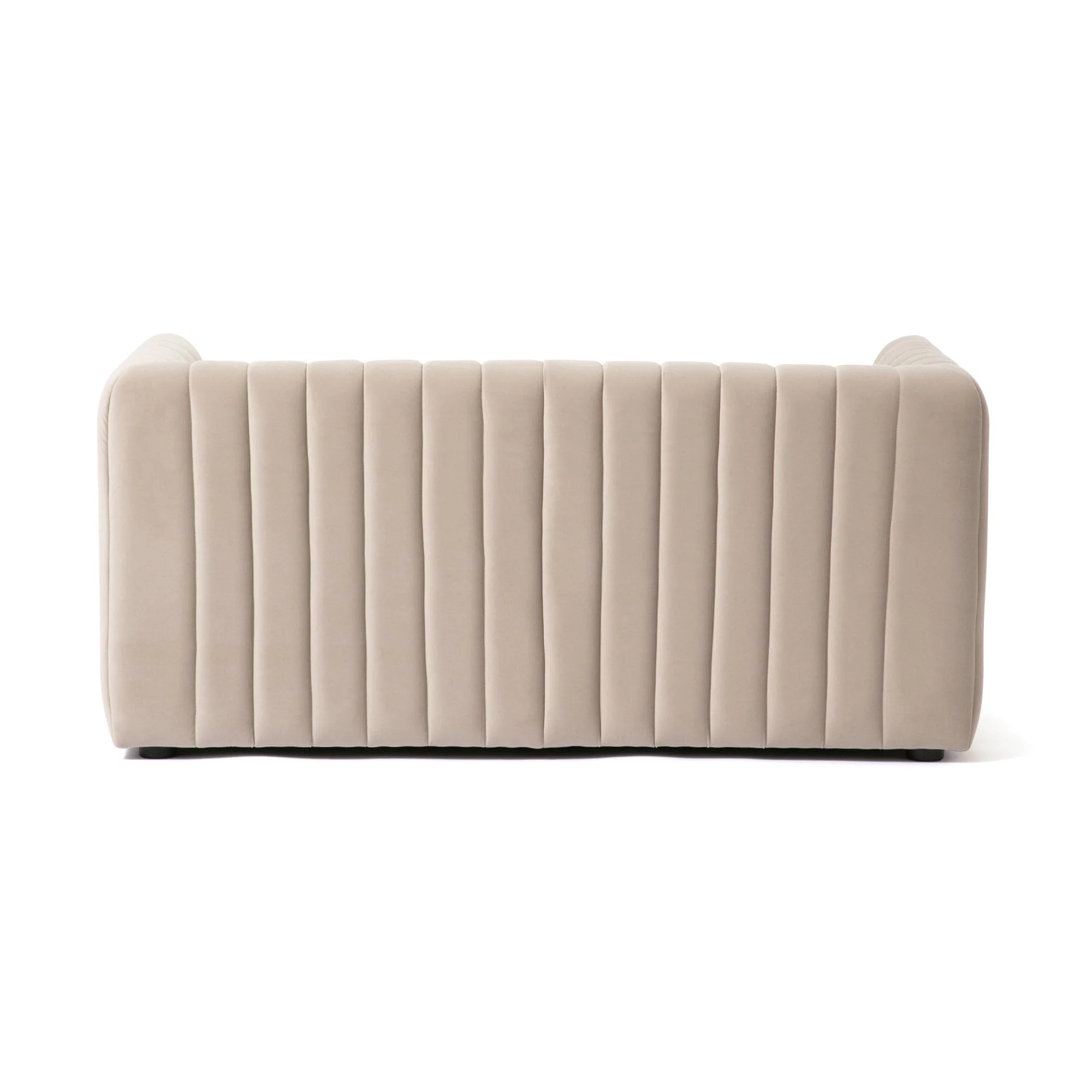 Beige 2-Seater Fabric Sofa