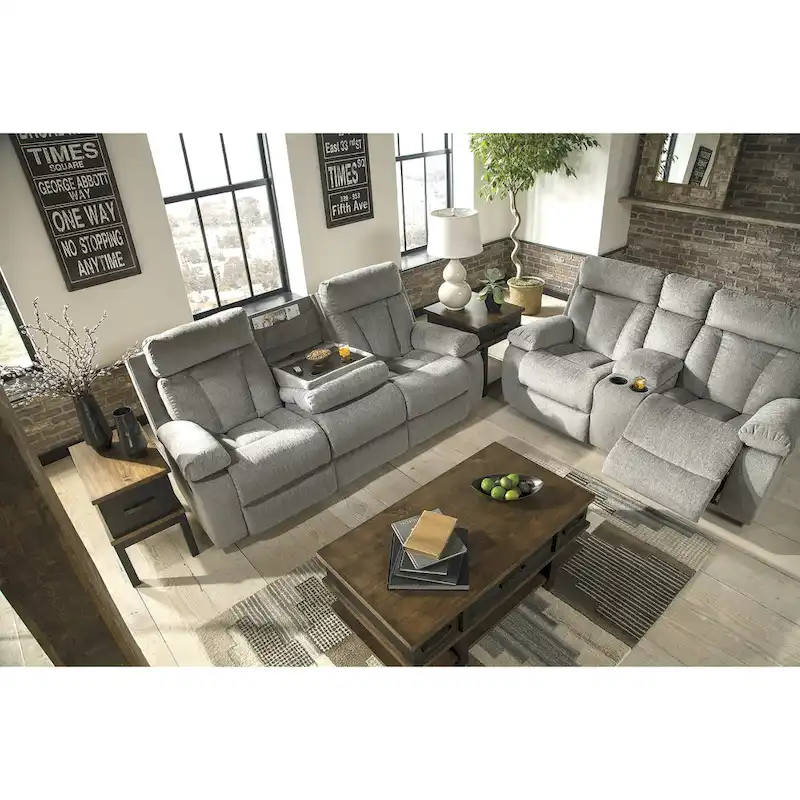 Signature Design by Ashley Mitchiner Gray 3-Piece Upholstery Package - 87 W x 40 D x 42 H