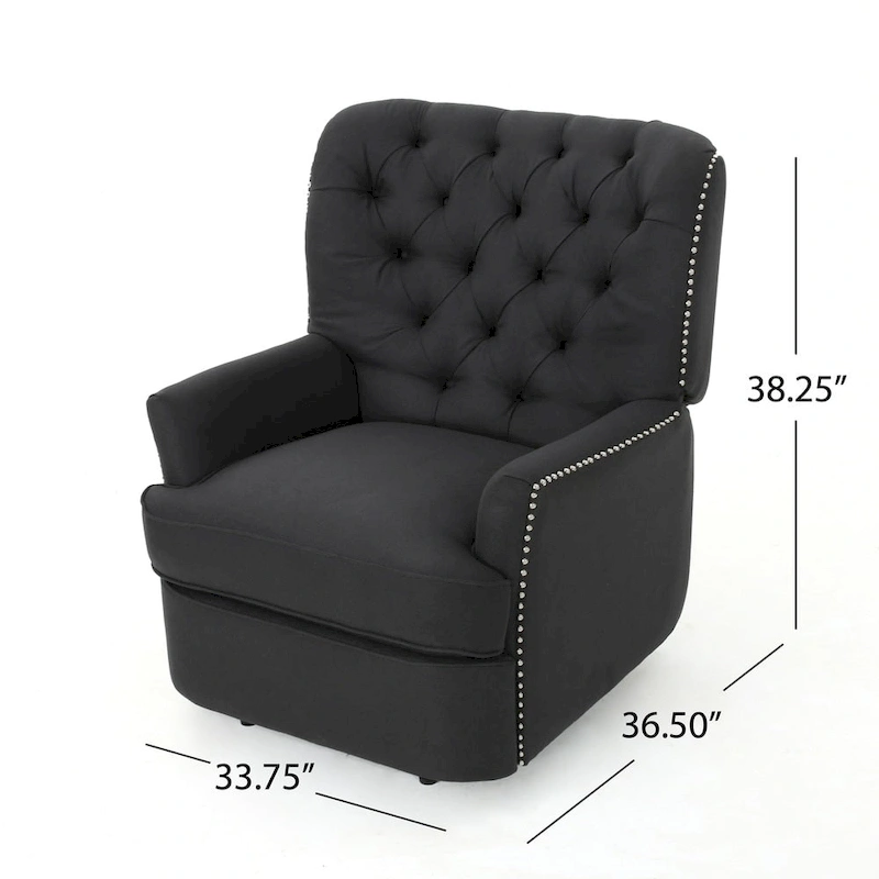 Salomo Tufted Fabric Power Recliner by Christopher Knight Home