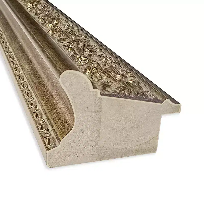 Amanti Art Carter Dark Gold Beveled Wood Framed Bathroom Vanity Wall Mirror