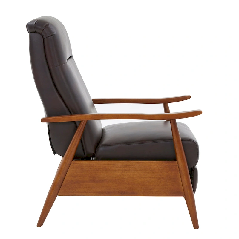 Sienna Upholstered Wood Push Back Recliner by Greyson Living