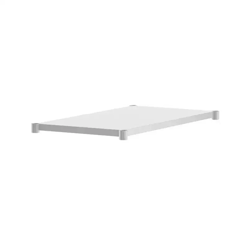 Galvanized Under Shelf for Prep and Work Tables - Adjustable Lower Shelf for Stainless Steel Tables