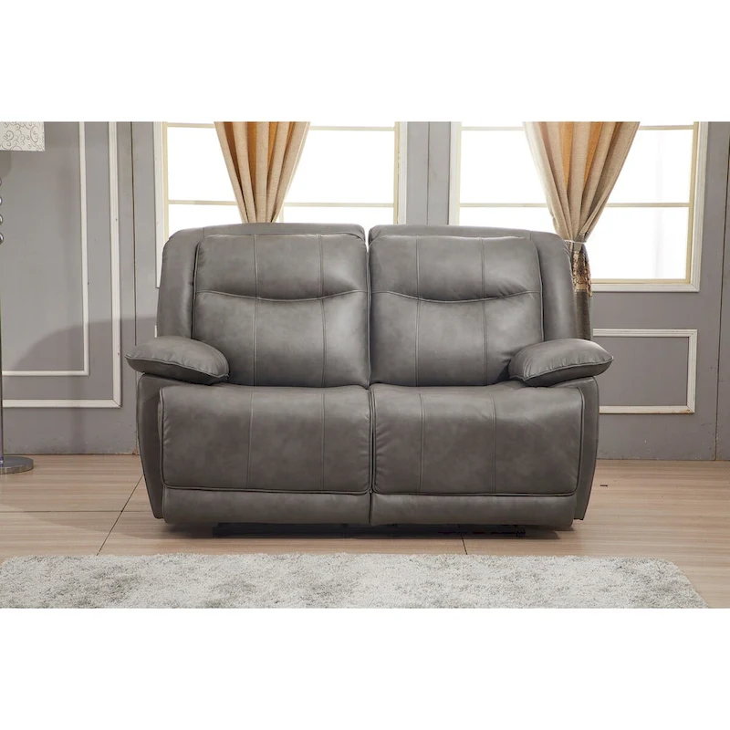 Betsy Furniture 2 Piece Bonded Leather Reclining Living Room Set, Sofa and Loveseat