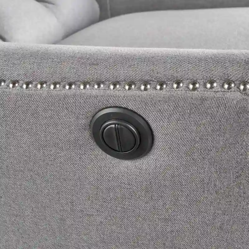 Salomo Tufted Fabric Power Recliner by Christopher Knight Home