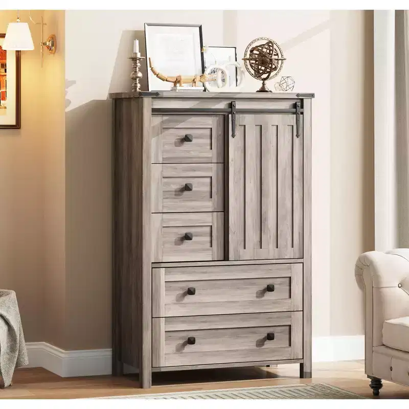 Dresser for Bedroom with 5 Drawers, 48