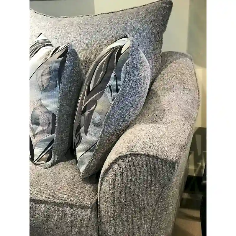 Roundhill Furniture Camero Fabric Pillowback Sofa and Loveseat Set