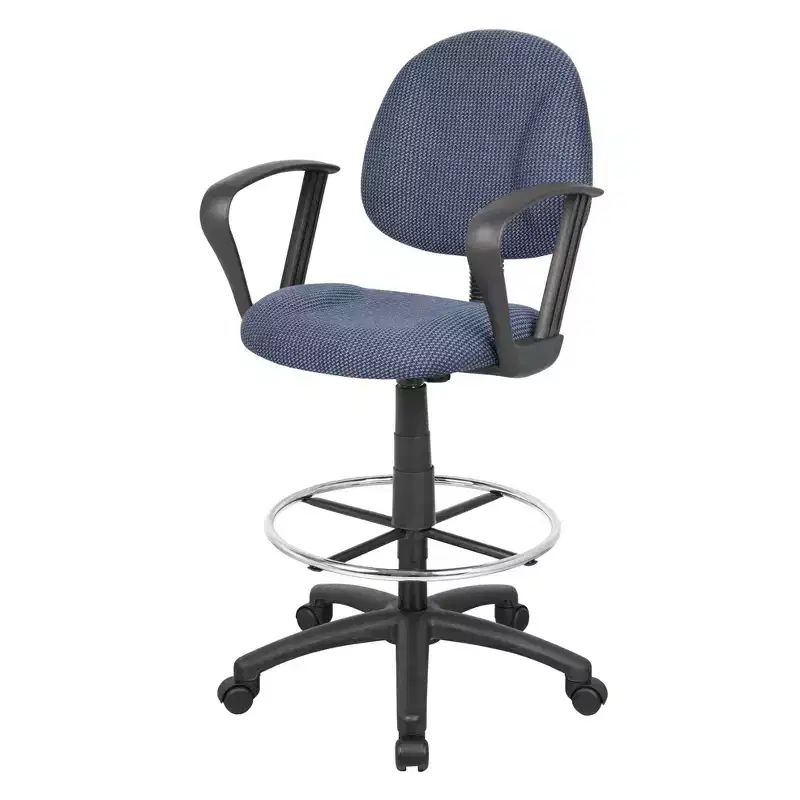 Drafting Stool with Footring and Loop Arms - Boss Office Products