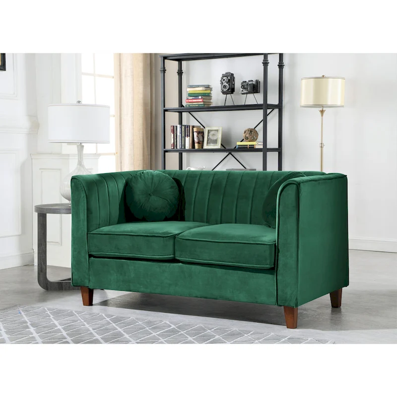 Boton Chesterfield Loveseat