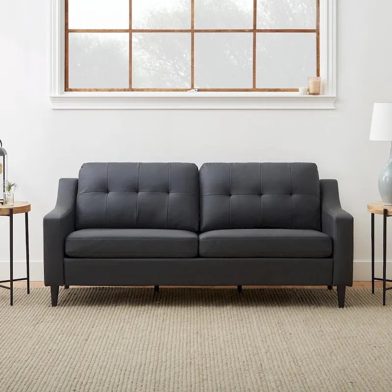 Brookside Ellen 75 Upholstered Scooped Arm Sofa