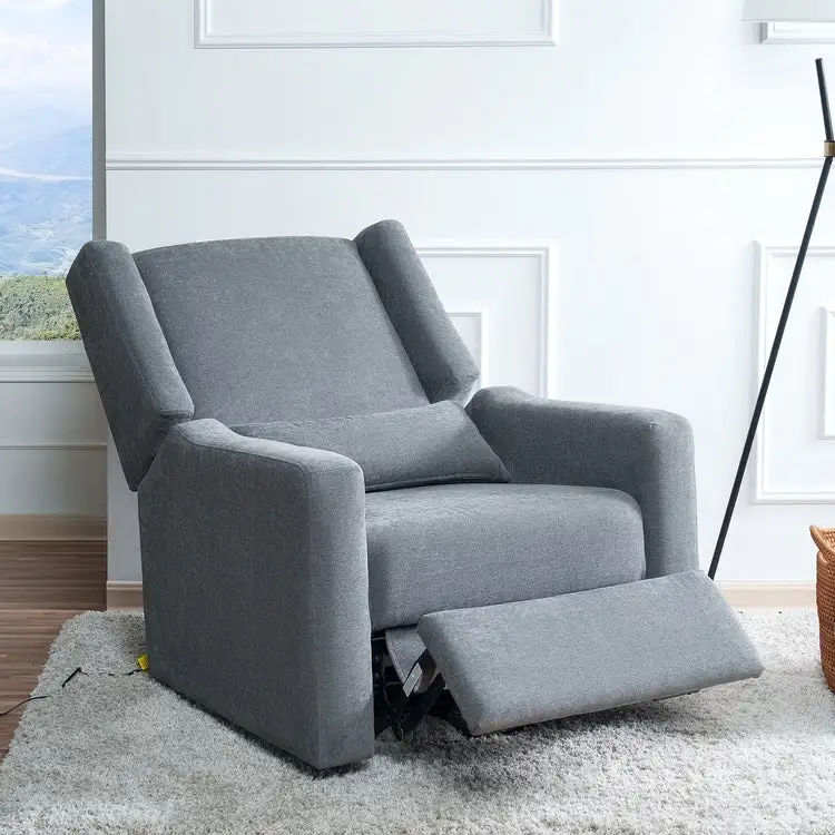 Tanya Luxury Power Motion Recliner Chair with Swivel Glider, Upholstered Living Room Reclining Sofa Chair with Lumbar Support
