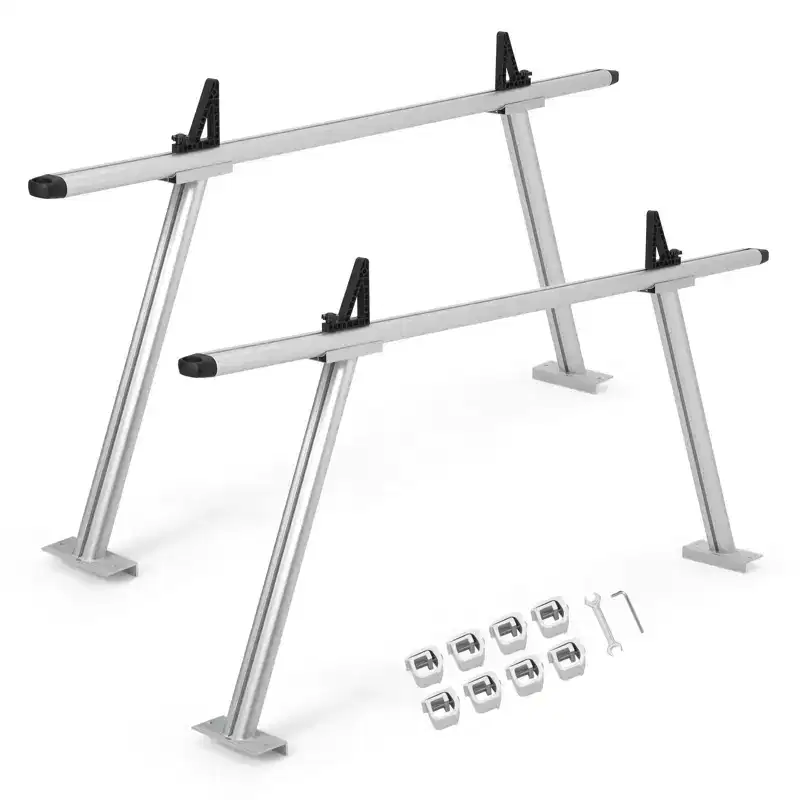 Truck Ladder Rack, Extendable Aluminum Rack 800 lbs Capacity - Universal Pick-up Bed Rack for Kayak, Ladder