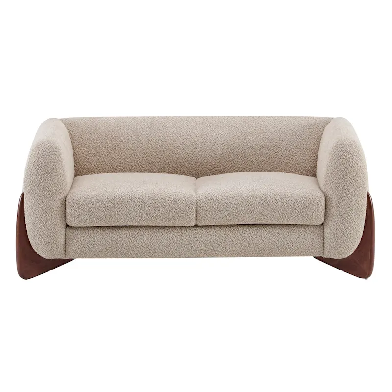 Arion Upholstered Boucle 2-Piece Living Room Sofa Set by Christopher Knight Home