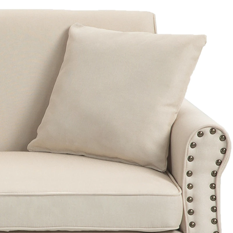 73 Nailhead Trim Sofa Rolled Arms Upholstered Loveseat