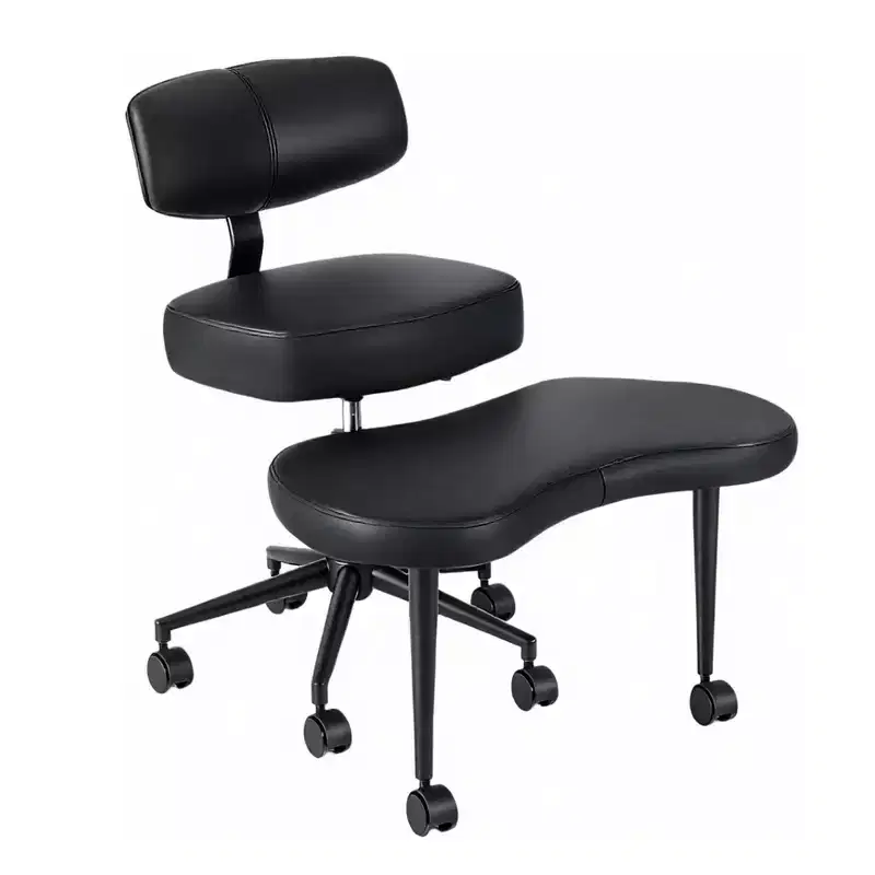 Ergonomic Cross-Legged Meditation & Office Chair - 360 Swivel, Adjustable Height, Multi-Position Seat