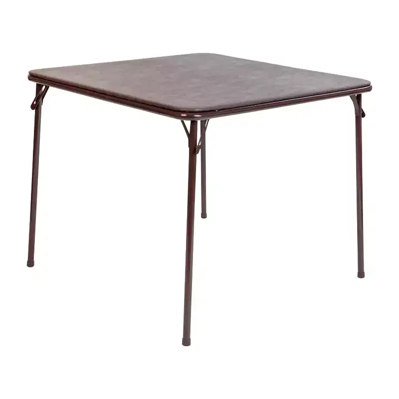 Foldable Card Table with Vinyl Table Top - Game Table - Portable Table