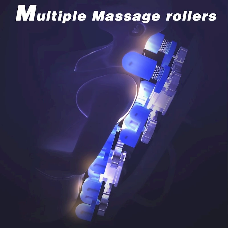 Massage Chair Recliner with Zero Gravity Airbag Massage Bluetooth Speaker Foot RollerBlack
