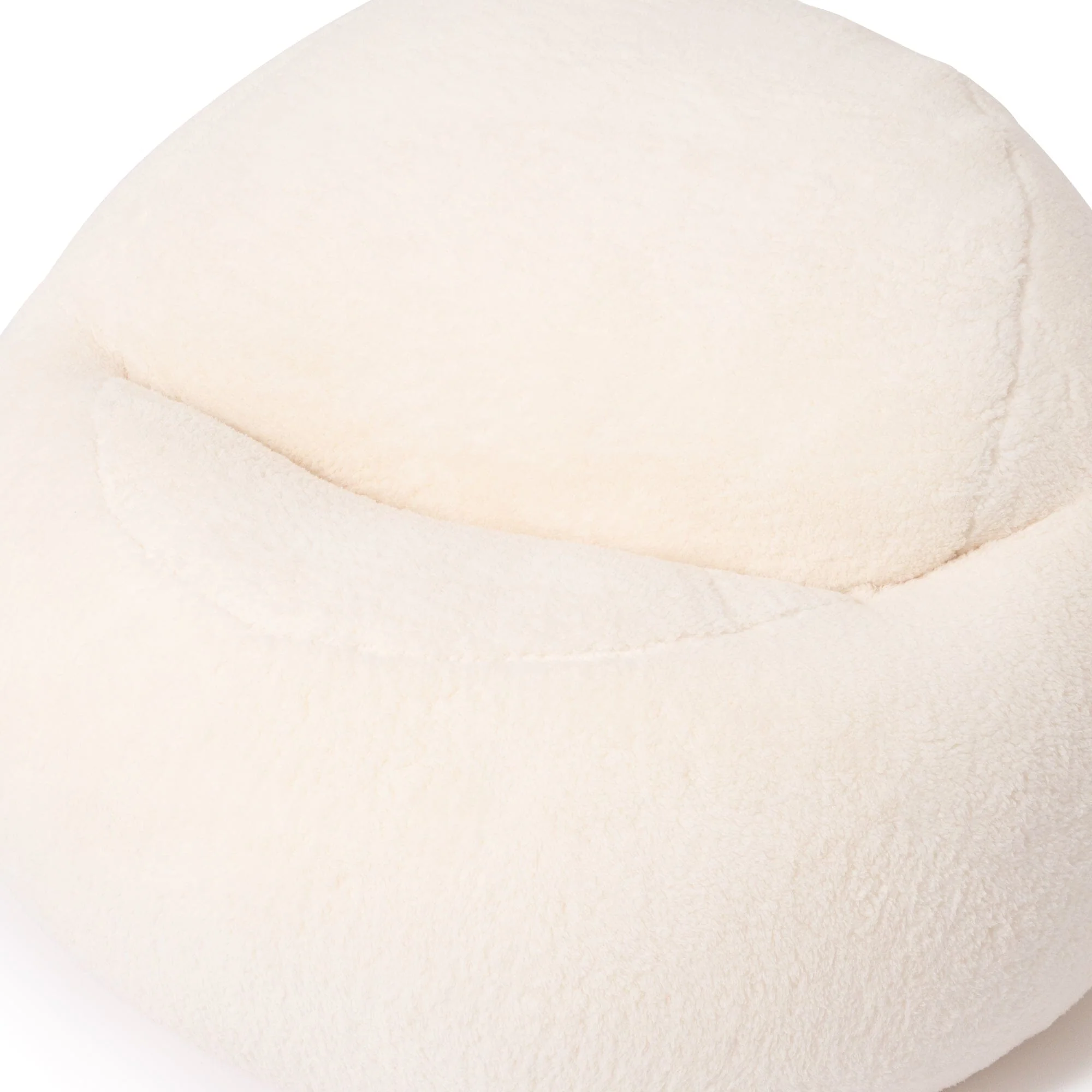 Poodle Fur Bean Sofa – Ivory