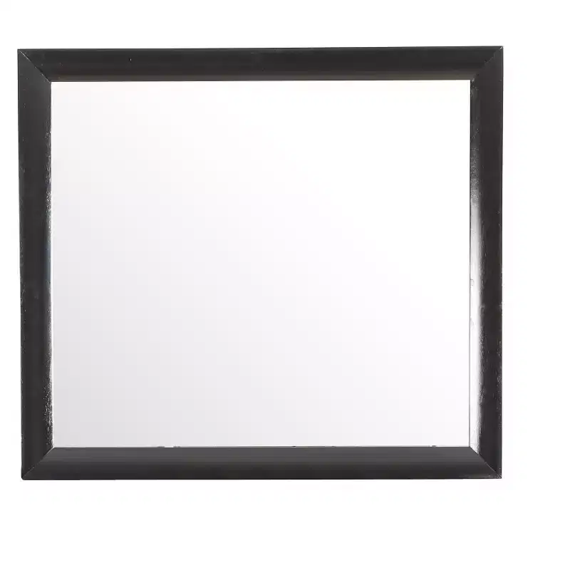 Passion Furniture Marilla 35 in. x 39 in. Modern Rectangle Framed Dresser Mirror