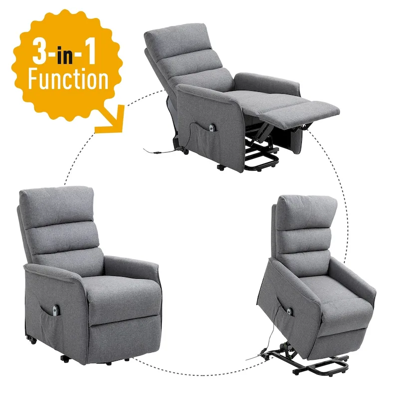 HOMCOM Power Lift Assist Recliner Chair with Remote