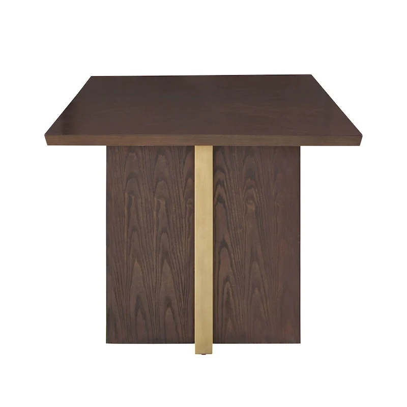 Andrea Espresso and Velvet 7-Piece Dining Set by iNSPIRE Q Modern