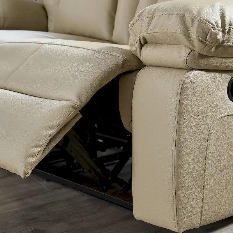 Bonded Leather Recliner Sofa