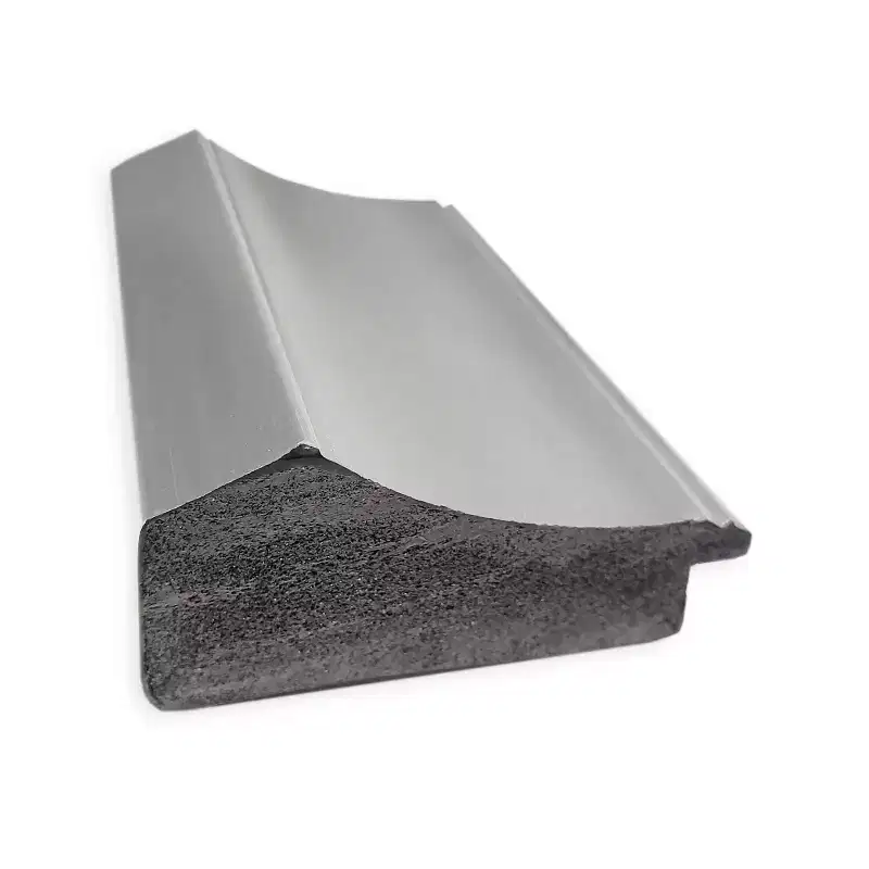 19" x 53" Non-Beveled Peak Polished Nickel Door Mirror
