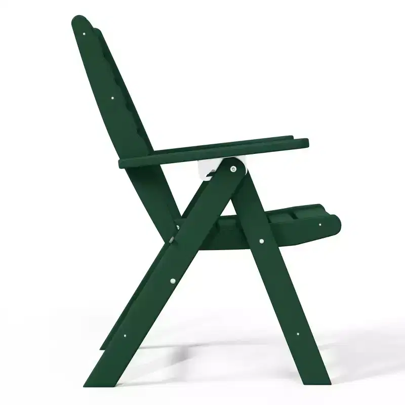 WestinTrends Malibu HDPE Adjustable Highback Folding Patio Dining Chair